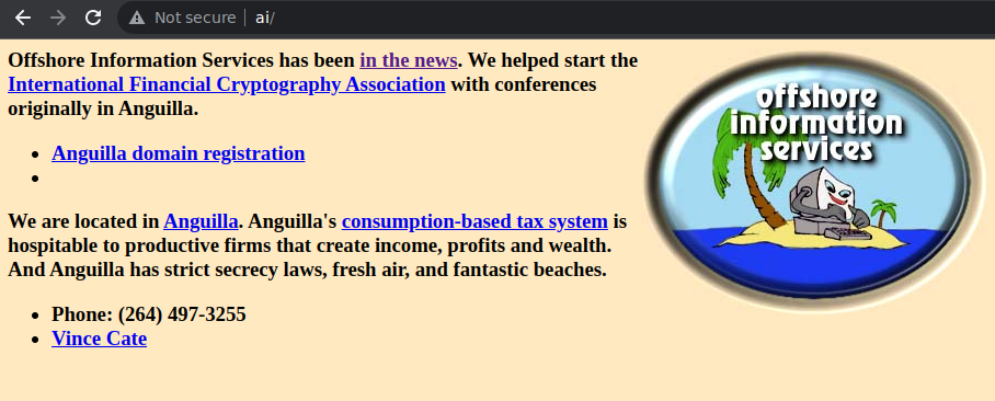 Screenshot of http://ai